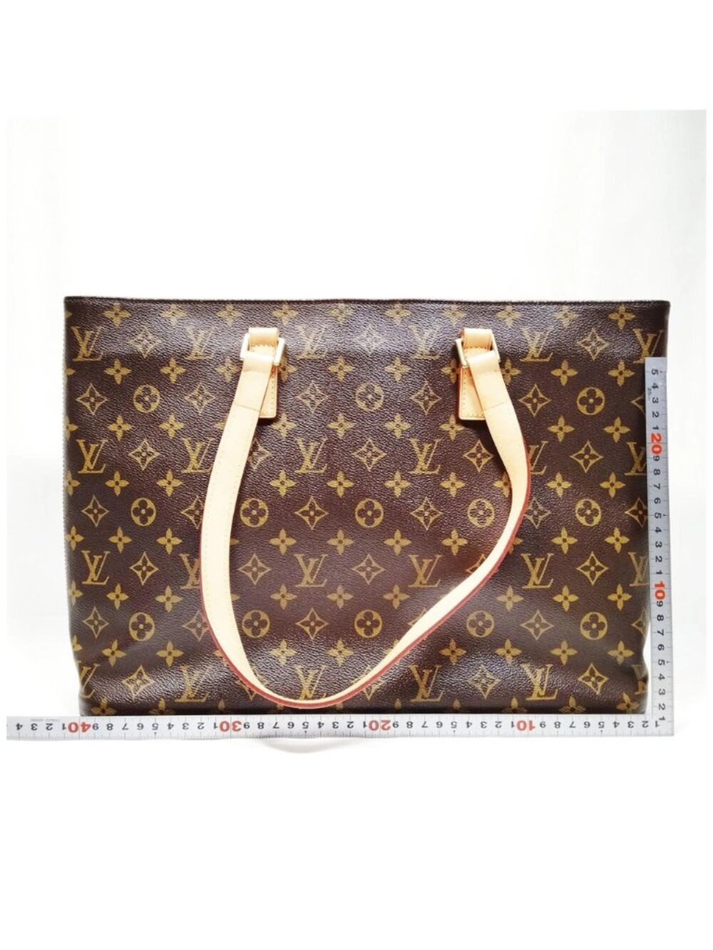Authentic Louis Vuitton Cabas Piano Monogram Canvas Tote Shoulder Bag - Picture 3 of 15